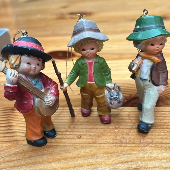 Lot of seven Christmas ornaments vintage from Bradford novelty company Hong Kong - Picture 2 of 11